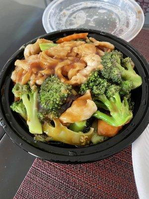 Chicken and broccoli