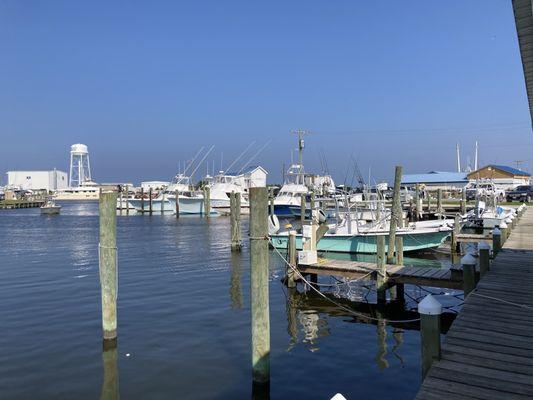 View of Wanchese Harbor.