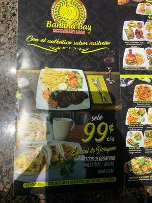 Menu front