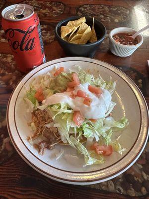 Chicken tostada