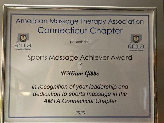 Sports Massage Achiever Award