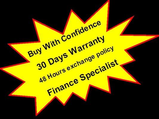 Ask abour our 30days warranty and 48 hours exchange policy.