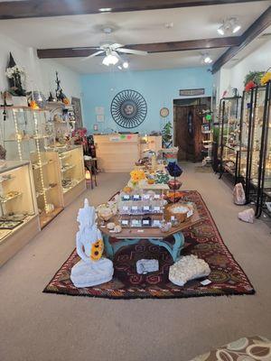 What a beautiful store! And they have a Huge selection of Crystals, Fossils, Jewelry and Gifts!