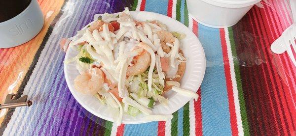 Shrimp tostadas