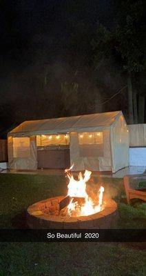 We put this car port/cover so we wouldn't get no rain or nothing on us we love this:-)