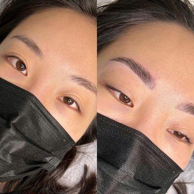 Brows lamination + Shaping + Tint