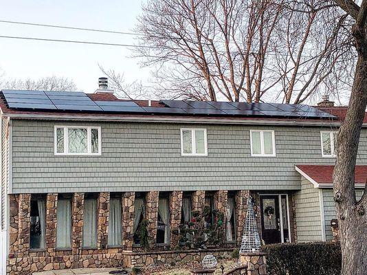 Just one of our many sleek solar energy systems installed quickly and efficiently.