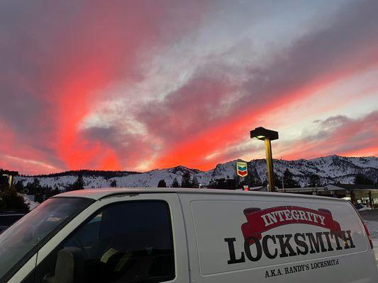 Beautiful Tahoe Red Sky