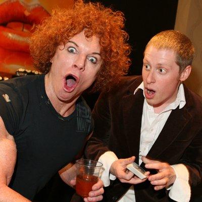 Performing for Carrot Top at his party in Las Vegas