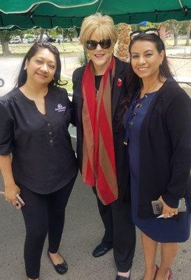 With Mayor Carolyn Goodman at Woodlawn for the Memorial Day Ceremony