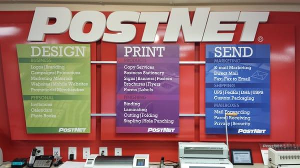 Printing, Marketing, and Shipping needs? postnet can help.