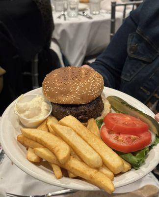 Burger & fries