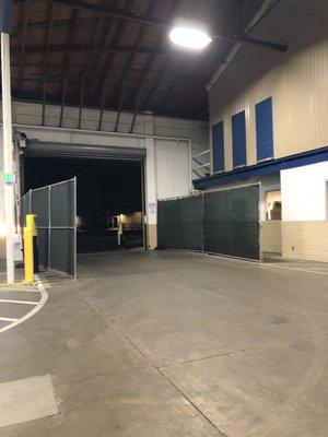 This is the crappy gate that now protects our storage units. See that giant gap at the top? That is not covered.