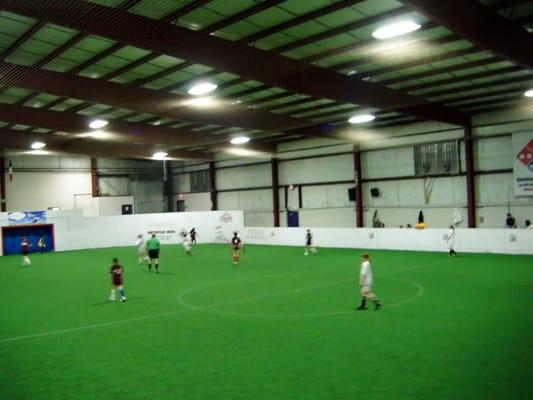 one of three large indoor fields