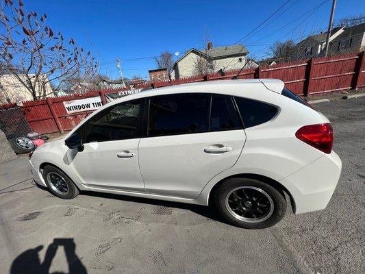 Car after the tinting