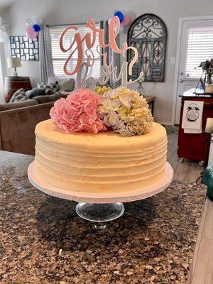 Gender Reveal Cake