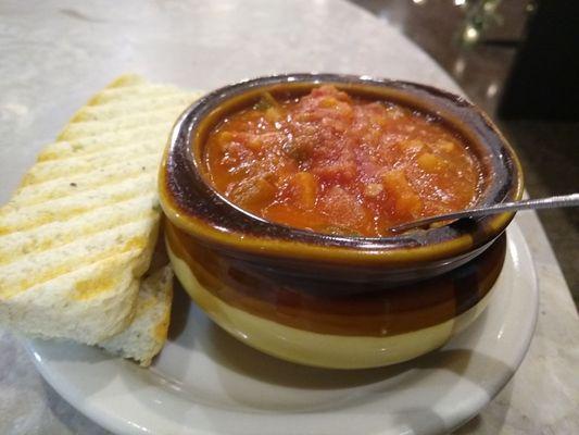 Vegetable tomato soup.