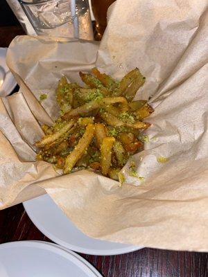 Truffled parmesan fries