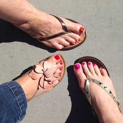 3 generations enjoying signature pedis!