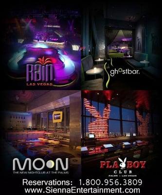 Nightclubs at The Palms Hotel : Rain, Playboy Club , Rain , Ghost Bart & Skin Beach , Ditch Fridays