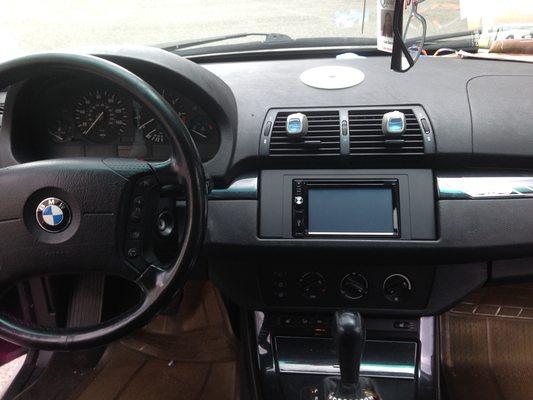 Navigation touchscreen added with integrating the OEM steering wheel controls