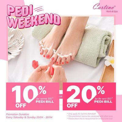 AMAZING PEDI WEEKEND AT CARTINO NAILS & SPA REHOBOTH LOCATION