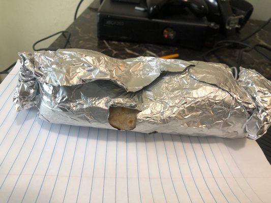 Burrito missing foil