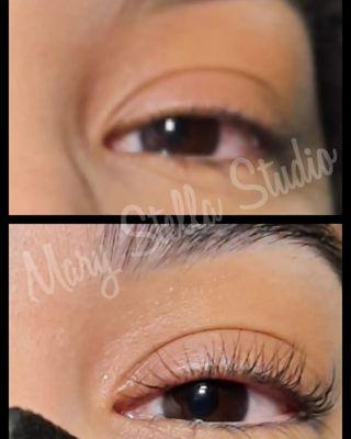 Ditch the lash curler!! Lash perm/lift gives lashes a natural curl lasting 5-6 weeks.