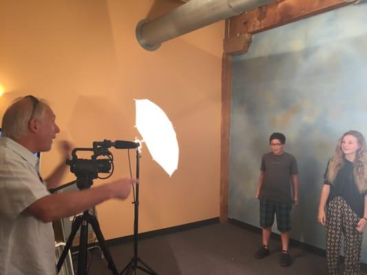 Actor/Teacher Doug McDade teaches Kids On Camera in our Summer Program for Grades 4-7!