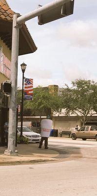 This would be the actual size of my DUNKIN DONUT coffee cup!!!This shot was taken at the new DD in Miami Shores, Fl