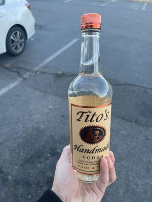 Tito's handmade vodka