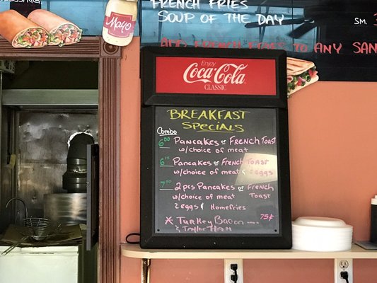 Breakfast Special Menu