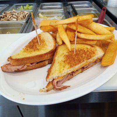 Grilled cheese and ham C/B.