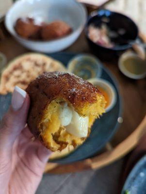 Platanos Rellenos! I forget what this filling is called... some kind of custard.