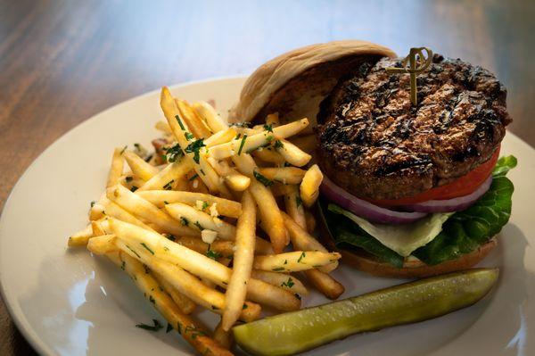 Zut! Burger with Garlic Fries