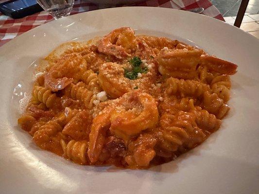 Fusilli Gamberoni alla Vodka