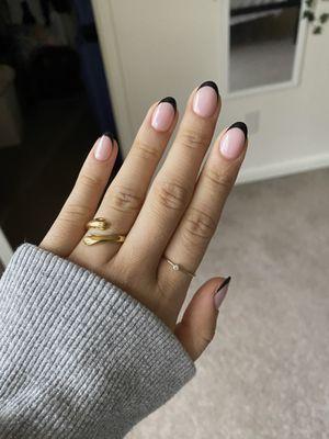 french tip gel manicure