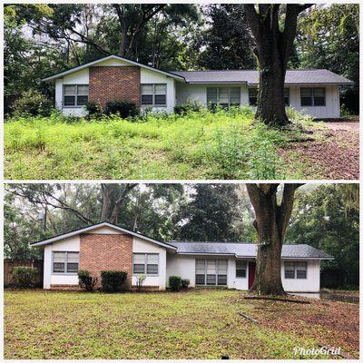 Front yard clean up for rental home.