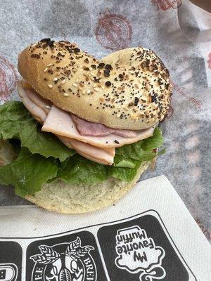 Turkey bagel