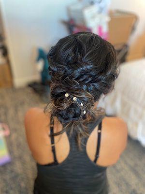 Bridesmaids hair