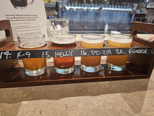 A flight of IPAs