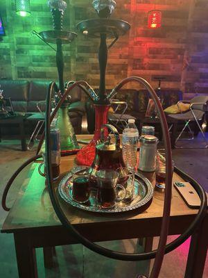 Hookah and hot tea