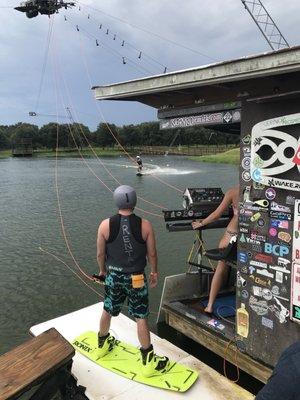 Wake-boarding at McCormick's cable park, Seffner / Thonotosassa / Brandon, Tampa Bay