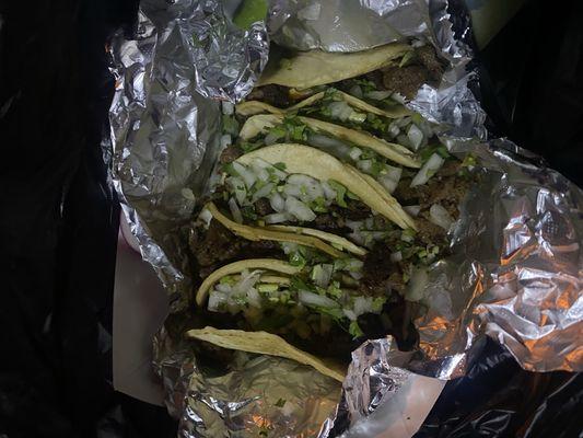 6 Asada tacos