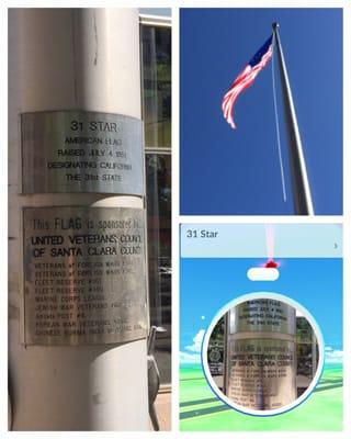 Spreading the scourge of the PokéStop™ to the County via the 31 Star Flag... ===(;*´ヮ`)ﾉ Gotta put a stop to this!!