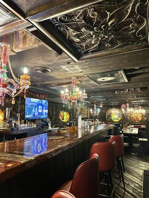 Downstairs bar area