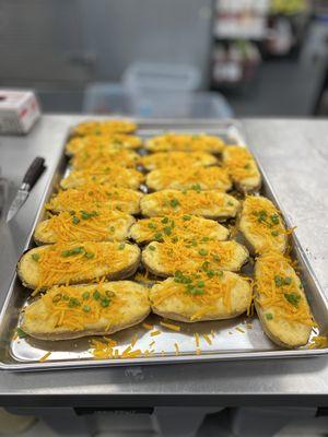 Twice baked potatoes