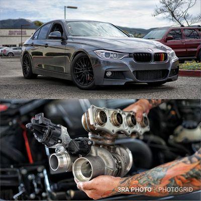 MHI big turbo going in a 2014 328i