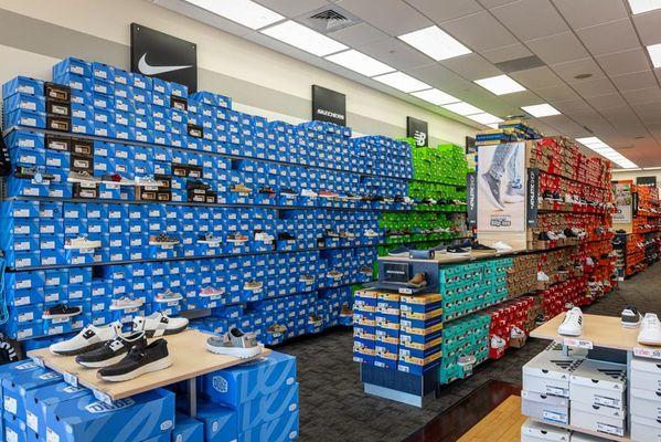 Shot of Popular Brand Section (I.e. Croc Shoe Wall)