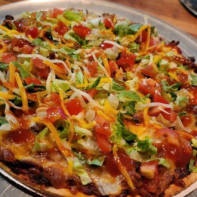 Taco Pizza available on Tuesdays!